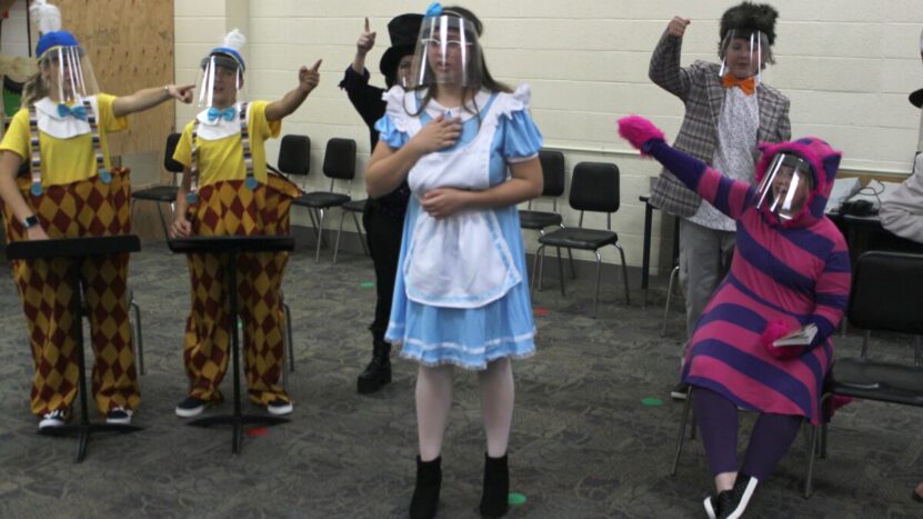 backus community center alice in wonderland